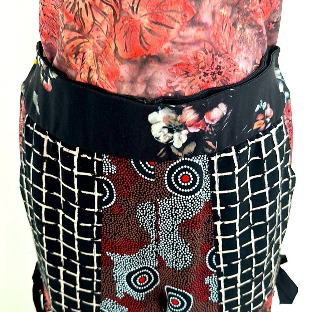 SALE Byron Lars Beauty Mark,  Three Piece Outfit, Black, brown, red, white Print - Picture 13 of 16